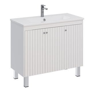 Тумба под раковину Lemark Romance LM07R100T 100 см белый глянец